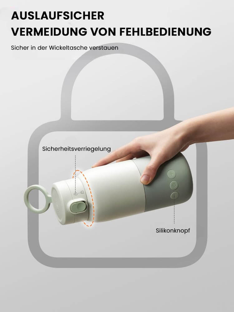 Beyano – Tragbarer Flaschenwärmer für Muttermilch