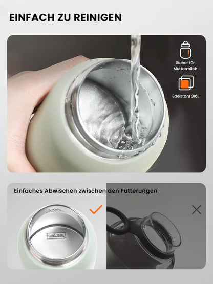 Beyano – Tragbarer Flaschenwärmer für Muttermilch